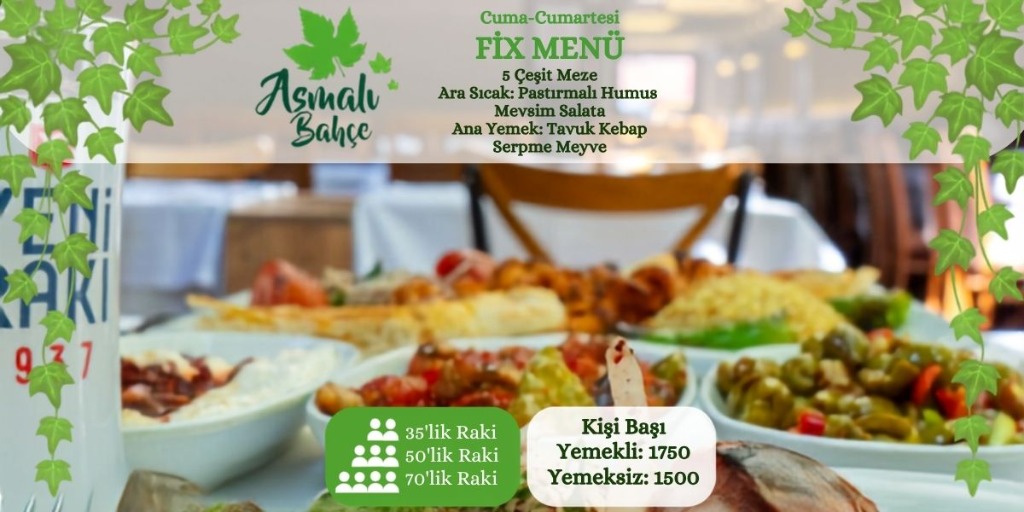 Kadıköy Asmalıbahçe Fiks Menü